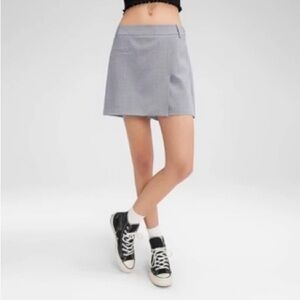 Stylish Gray Mini Skirt
